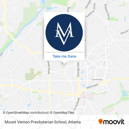 Mapa de Mount Vernon Presbyterian School