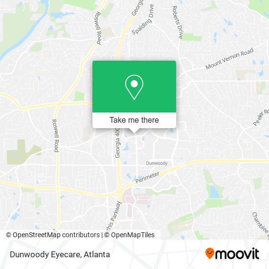 Dunwoody Eyecare map