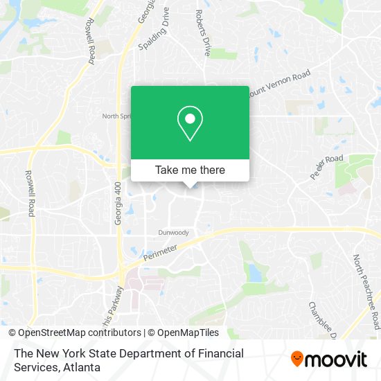 Mapa de The New York State Department of Financial Services