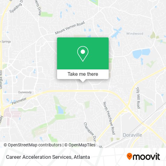 Mapa de Career Acceleration Services