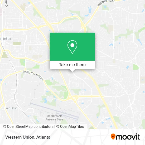 Western Union map