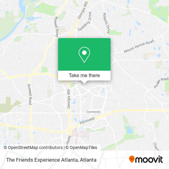 Mapa de The Friends Experience Atlanta