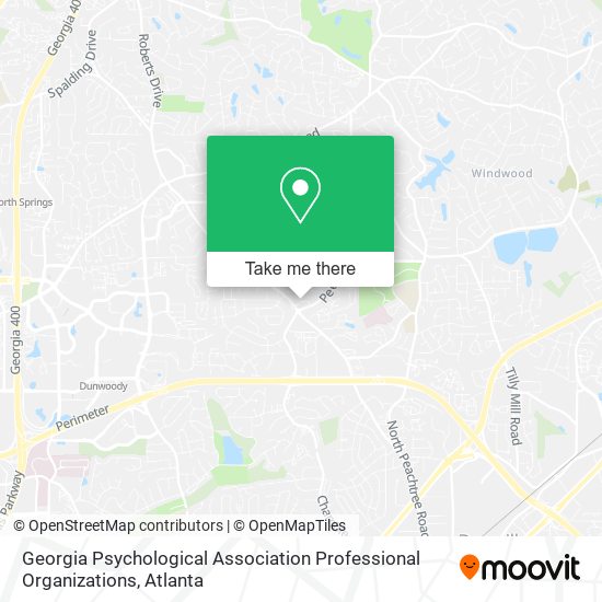 Georgia Psychological Association Professional Organizations map