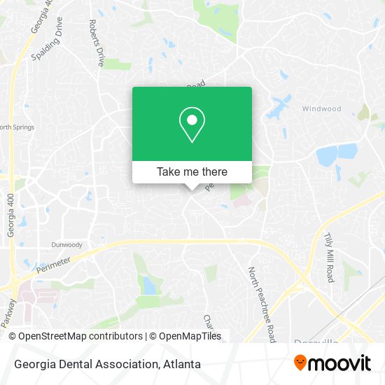 Georgia Dental Association map