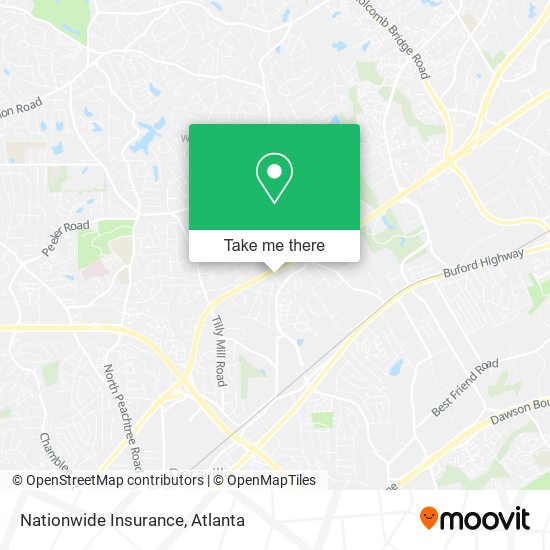 Mapa de Nationwide Insurance