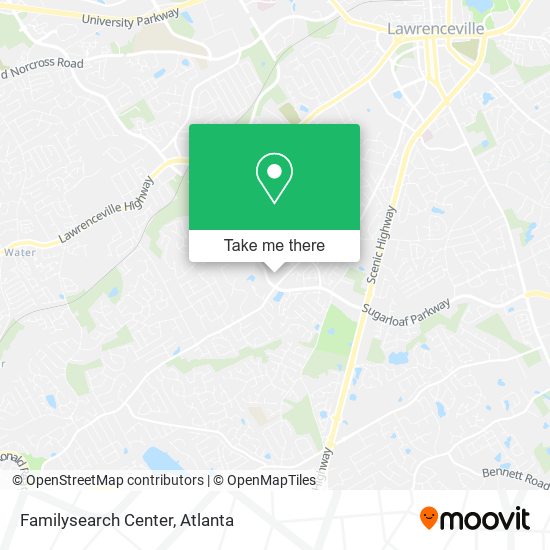 Mapa de Familysearch Center