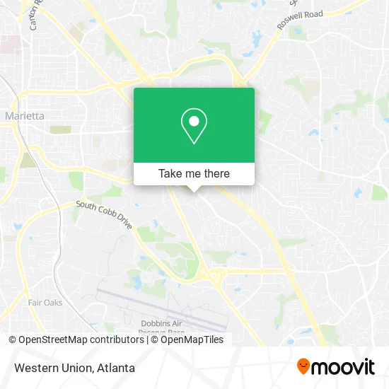 Mapa de Western Union