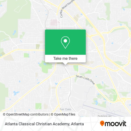 Atlanta Classical Christian Academy map