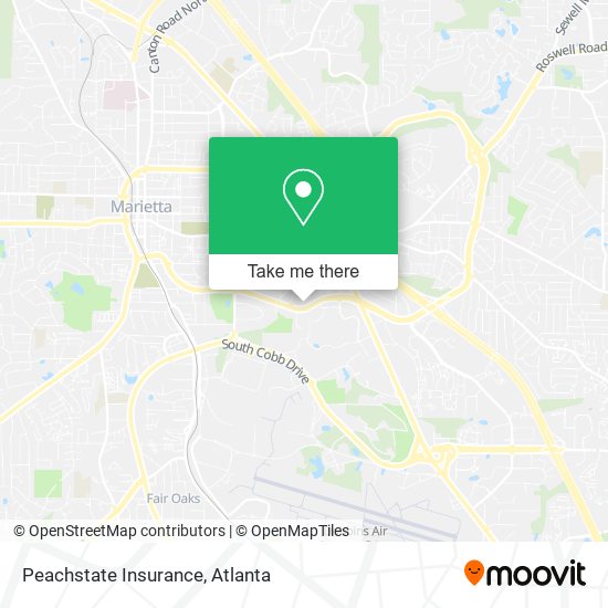 Mapa de Peachstate Insurance