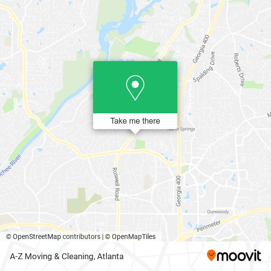 A-Z Moving & Cleaning map