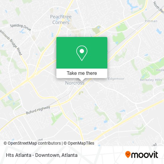 Hts Atlanta - Downtown map