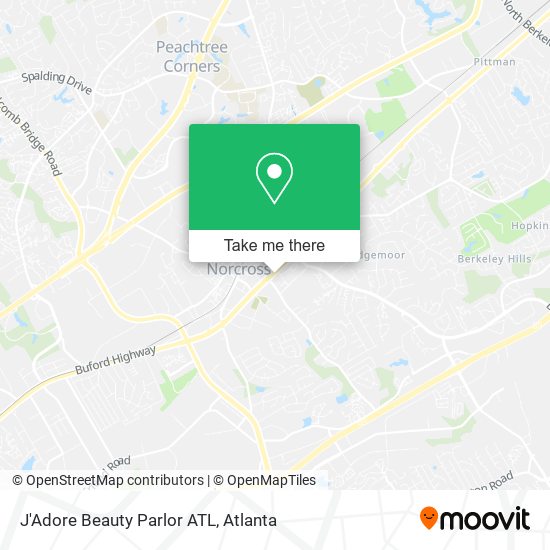 Mapa de J'Adore Beauty Parlor ATL