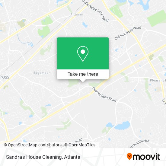 Sandra's House Cleaning map