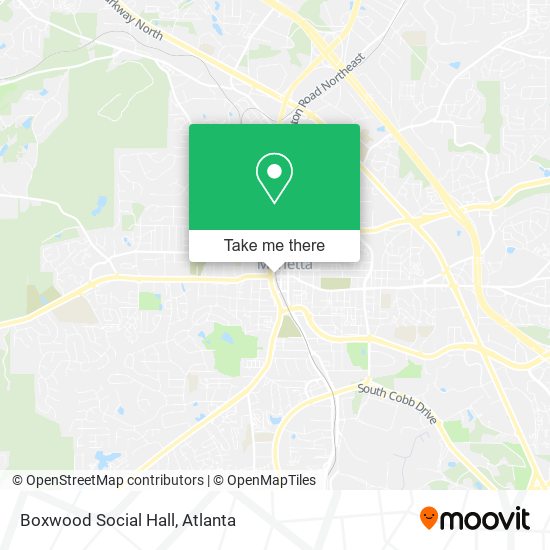Boxwood Social Hall map