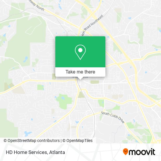 HD Home Services map