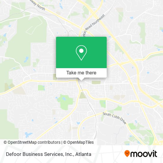 Mapa de Defoor Business Services, Inc.