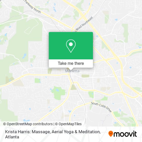 Mapa de Krista Harris: Massage, Aerial Yoga & Meditation