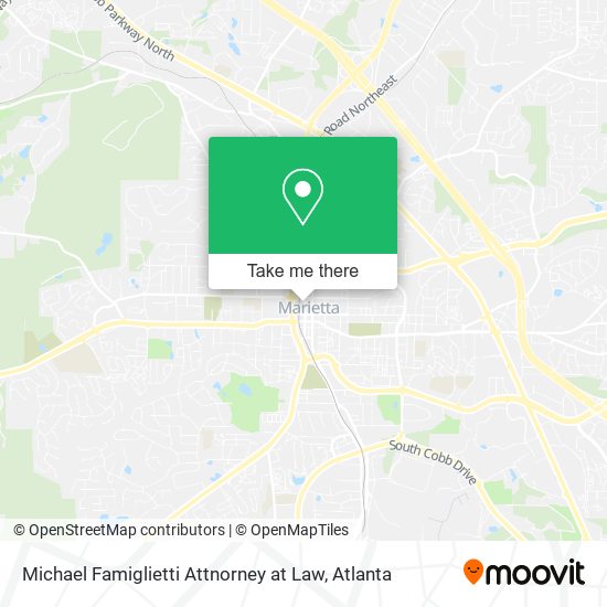 Michael Famiglietti Attnorney at Law map