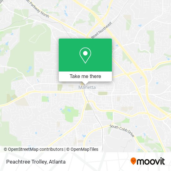 Mapa de Peachtree Trolley