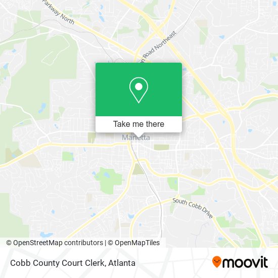Cobb County Court Clerk map