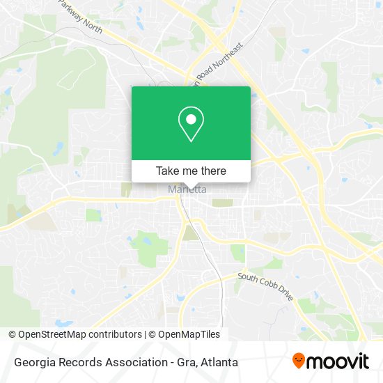 Georgia Records Association - Gra map