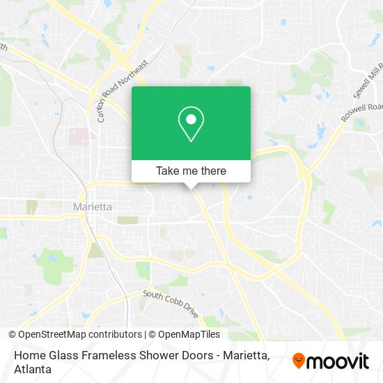 Home Glass Frameless Shower Doors - Marietta map