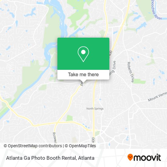 Mapa de Atlanta Ga Photo Booth Rental