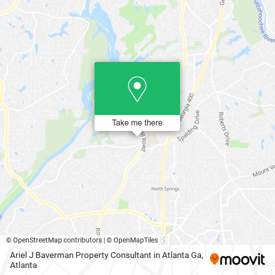 Mapa de Ariel J Baverman Property Consultant in Atlanta Ga