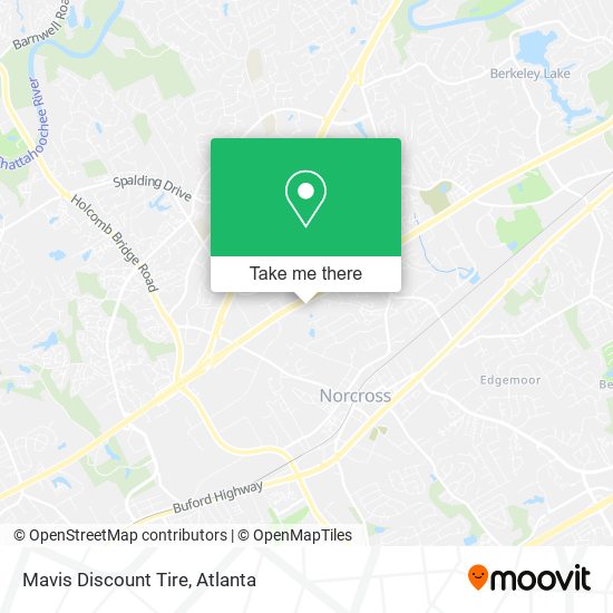 Mapa de Mavis Discount Tire