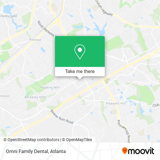 Mapa de Omni Family Dental