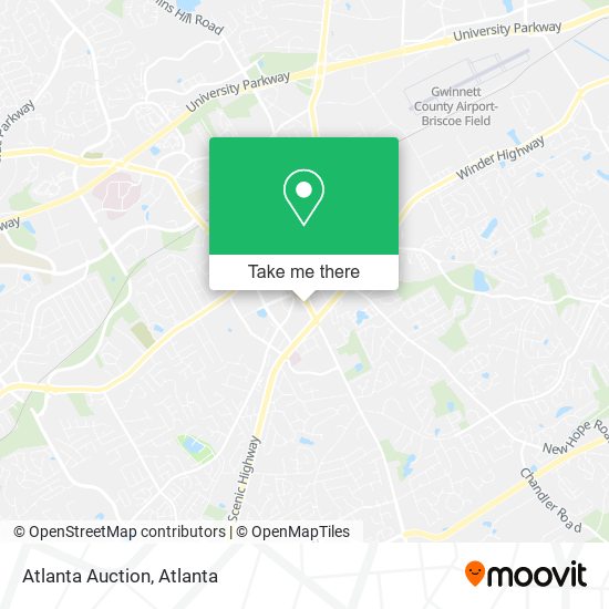Mapa de Atlanta Auction