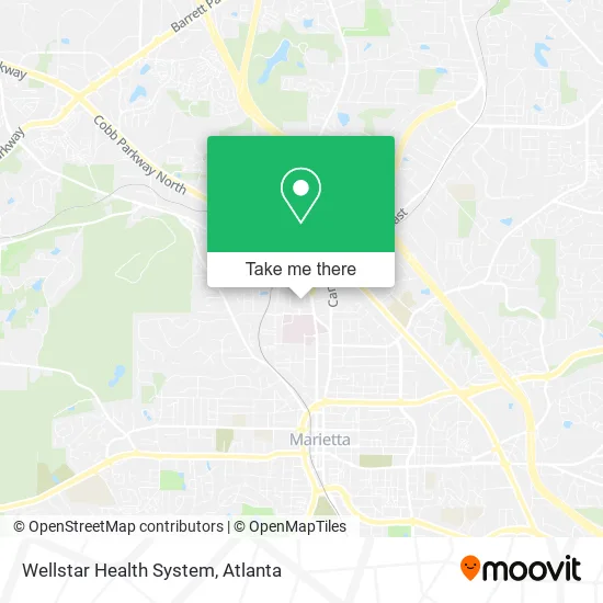 Wellstar Health System map