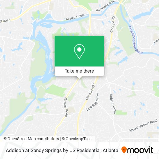 Mapa de Addison at Sandy Springs by US Residential