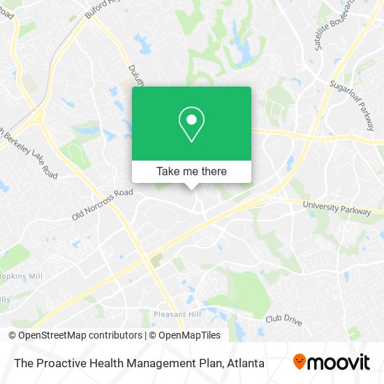 The Proactive Health Management Plan map