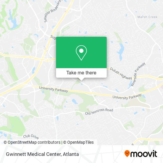 Gwinnett Medical Center map