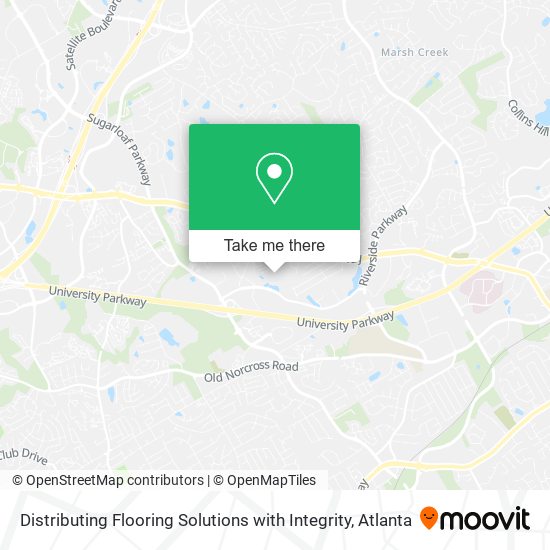 Distributing Flooring Solutions with Integrity map