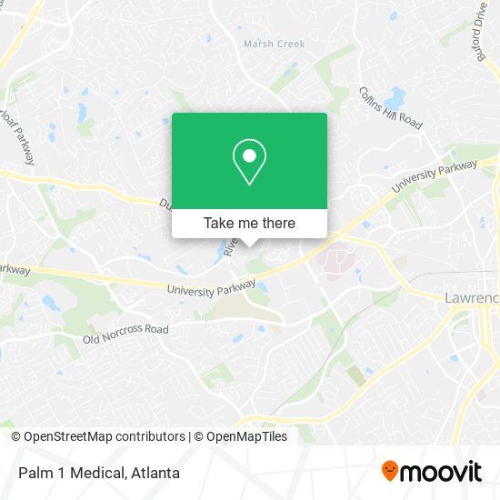 Palm 1 Medical map