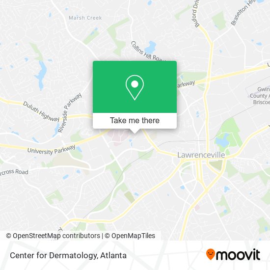 Center for Dermatology map