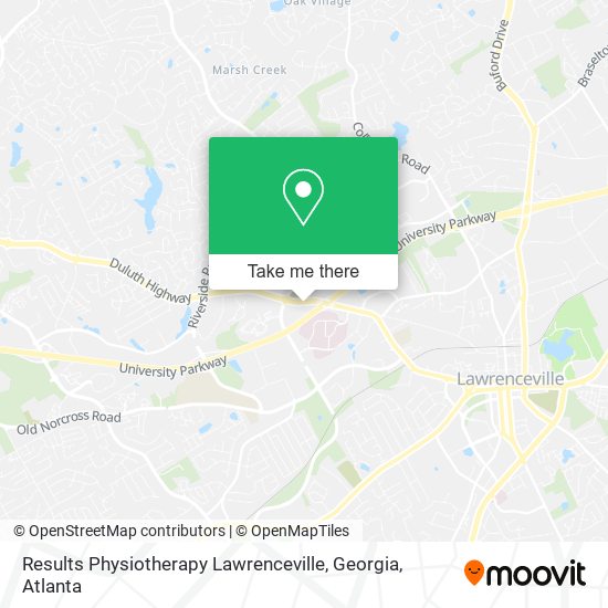 Mapa de Results Physiotherapy Lawrenceville, Georgia