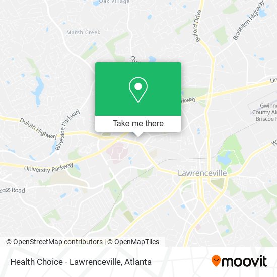 Health Choice - Lawrenceville map