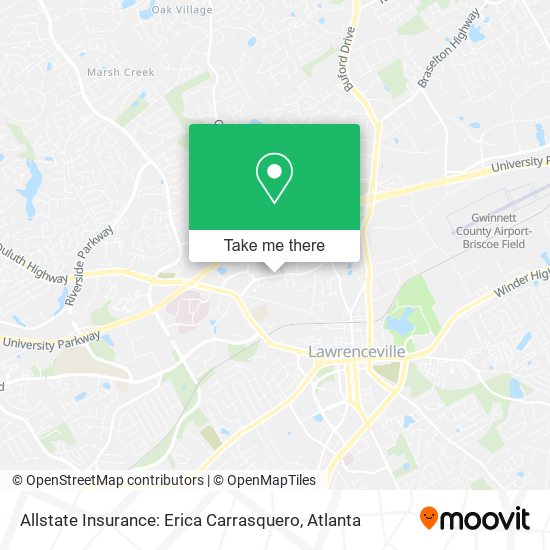 Allstate Insurance: Erica Carrasquero map