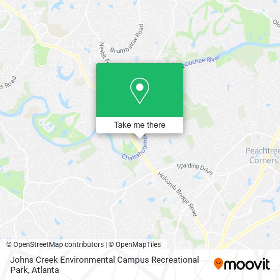 Mapa de Johns Creek Environmental Campus Recreational Park