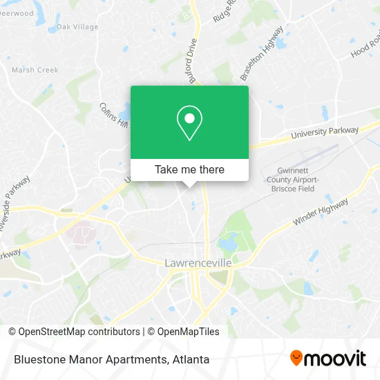 Bluestone Manor Apartments map