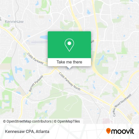 Mapa de Kennesaw CPA