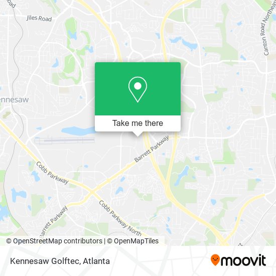 Kennesaw Golftec map