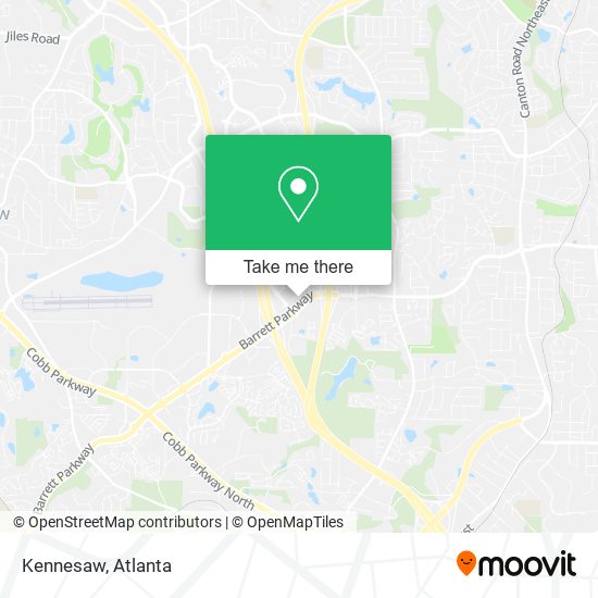 Kennesaw map