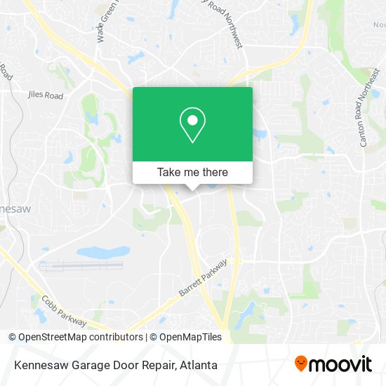 Mapa de Kennesaw Garage Door Repair