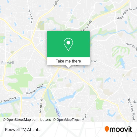 Roswell TV map