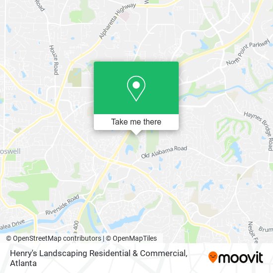 Henry's Landscaping Residential & Commercial map