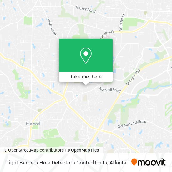 Mapa de Light Barriers Hole Detectors Control Units